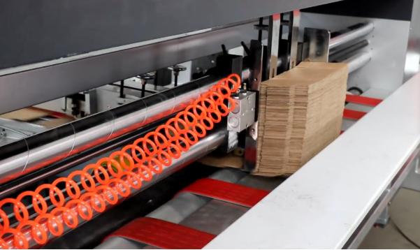 SC2600 Vacuum Automatic Folder Gluer Stitcher Corrugated Box Packing ...