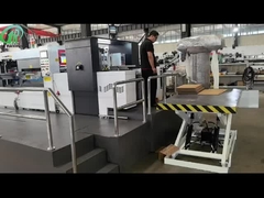 Semi Auto 1060 Corrugated Carton Die Cutting Machine Platen Punching Creasing Embossing