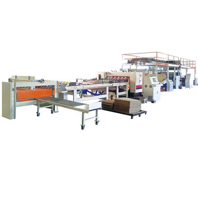 Quality  Semi Automatic 2 Ply Corrugated Cardboard Production Line Corrugated Roll Former with 60-100m/min Speed factory