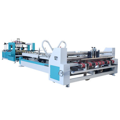 Quality  2200 5 Layer Corrugated Carton Folder Gluer Machine with Automatic Dispensing Coating Carton Box Gluing Machine factory