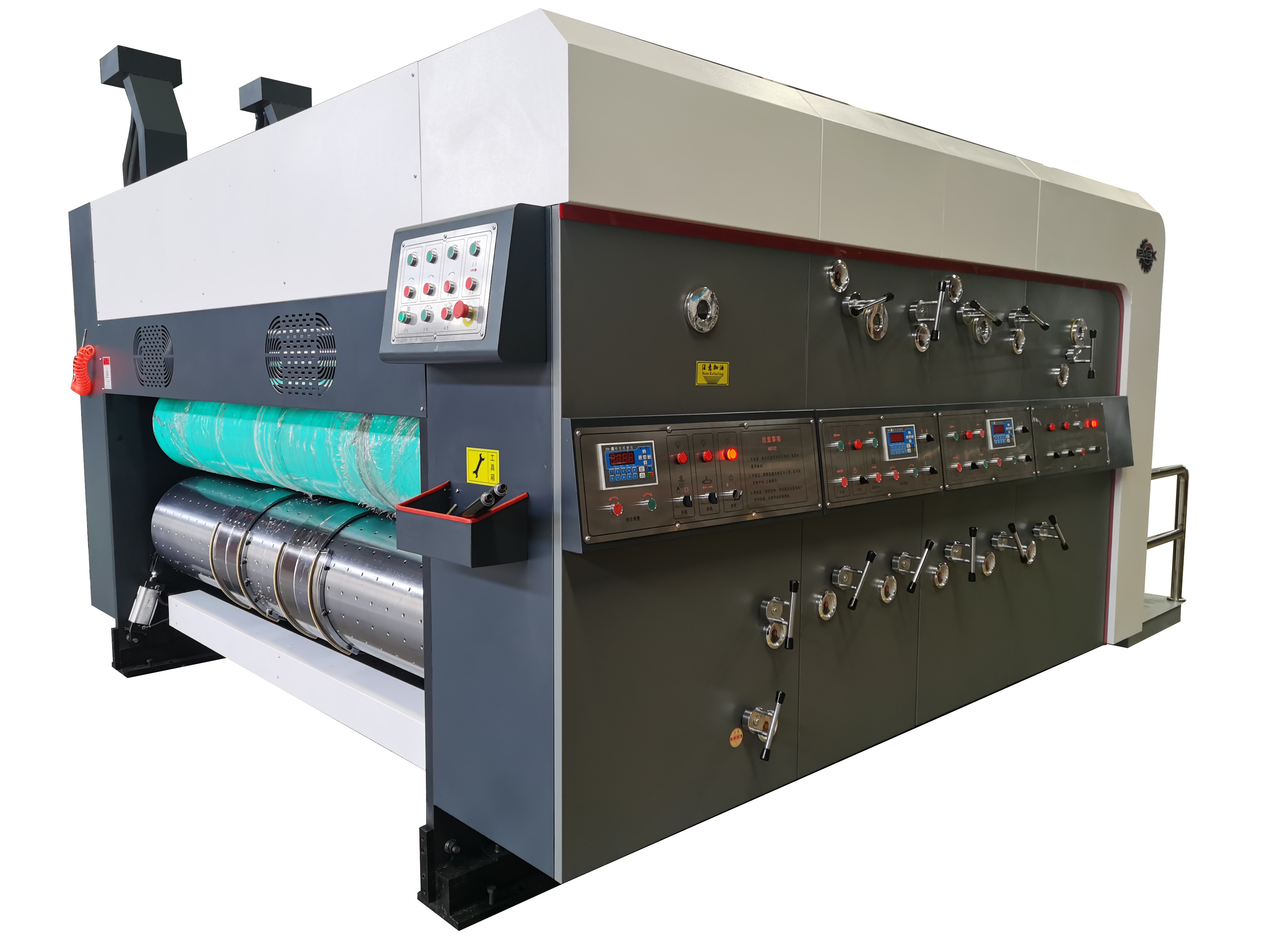 Flexo Printer Slotter Die-Cutter Stacker Machine Corrugated Cardboard ...