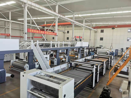 150m/Min 3/5/7 Layers Corrugated Cardboard Production Line High Speed