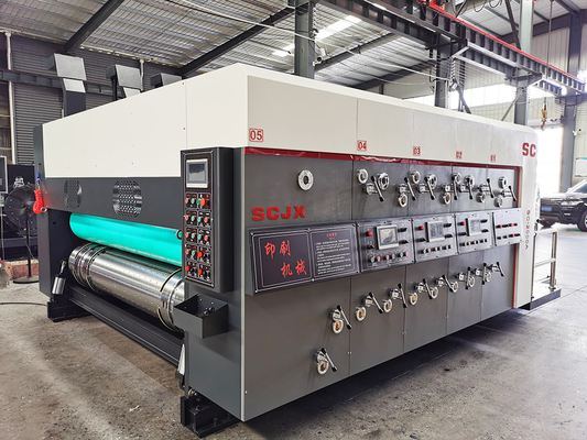 Pizza Box Making Iron Corrugated Carton Flexo Printing Machine 380V