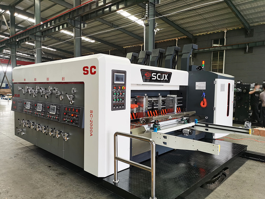 Gerun Brand SC1628 Flexo Printing Slotting And Die Cuting Machine High Stability