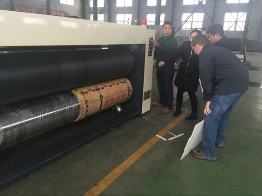 2400 Model Rotary Die Cutter Machine , Corrugated Board Cutting Machine Semi Automatic