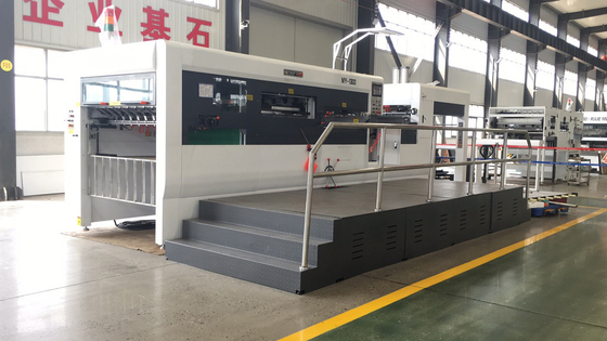 CE ISO Automatic Die Cutting And Creasing Machine Carton Box Cutter 18kw MY1500