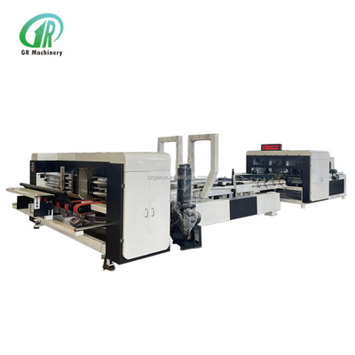 Carton Box Automatic Folder Gluer 1000mm Vacuum Suction Feeding
