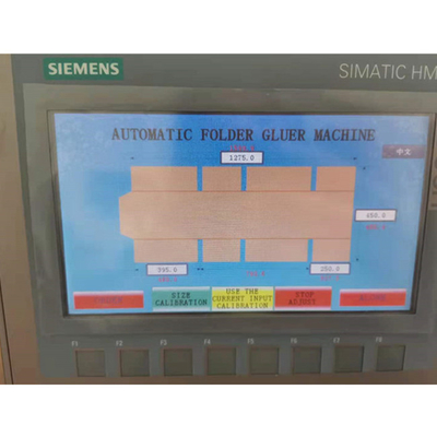 Carton Box Automatic Folder Gluer 1000mm Vacuum Suction Feeding
