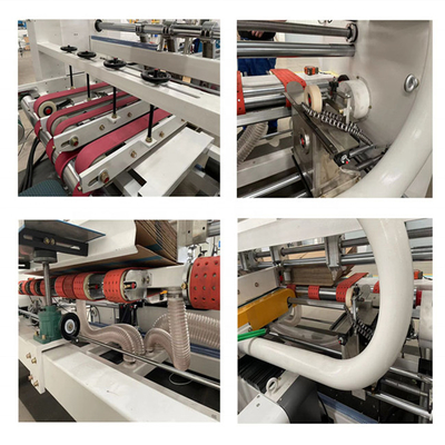 Carton Box Automatic Folder Gluer 1000mm Vacuum Suction Feeding