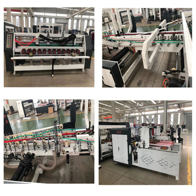 Carton Box Automatic Folder Gluer 1000mm Vacuum Suction Feeding