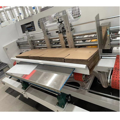 Carton Box Automatic Folder Gluer 1000mm Vacuum Suction Feeding