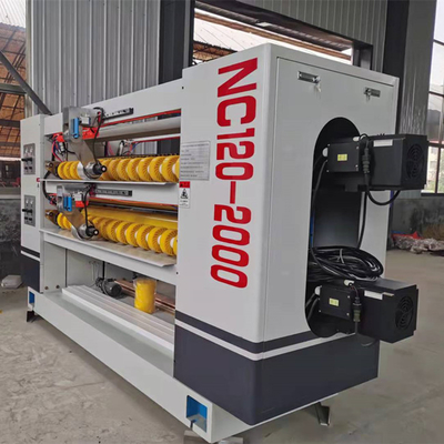 Double NC Cutter Helical Knives Corrugated Cardboard Production Line