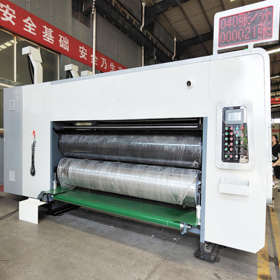 4 Colours Corrugated Carton Flexo Printing Machine With Slotting Die Cutting 250pcs/min