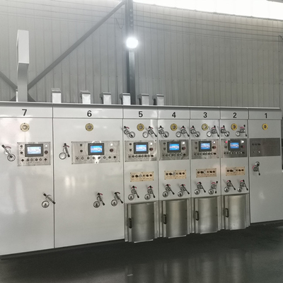 Automated 4 Colours Corrugated Carton Flexo Printing Machine Slotting Die Cutting