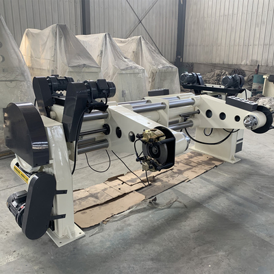 Manual Disc Brake Electric Shaftless Mill Roll Stand For Corrugated Cardboard Production Line