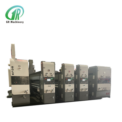1400 Automatic 3 Colors Corrugated Flexo Printing Machine with slotting For Pizza box