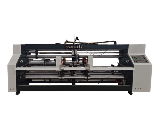Semi Automatic Large Size Corrugated Carton Stitching Double Sheets Nailing Machine