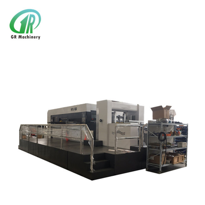 Auto Carton Paper Press Die Cutter Stacker Flat Bed Die Punching Machine
