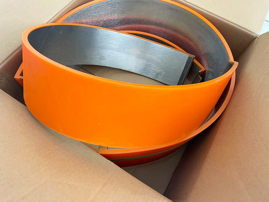 Polyurethane Material Orange Rotary Die Cut Anvil Covers Anti Scratches