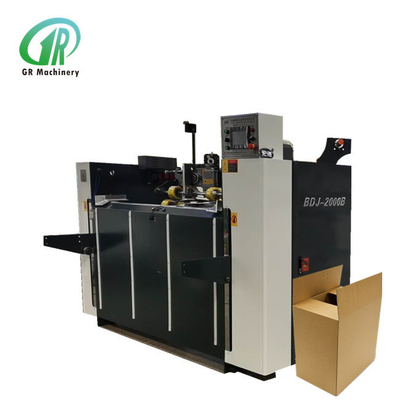 Semi Auto Kardus Corrugated Box Manufacturing Machinery For Carton Making