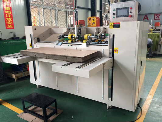 Mitsubishi Double Servo Automatic Carton Box Stitching Machine For Paper Box Making
