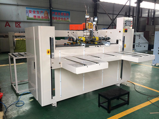 Mitsubishi Double Servo Automatic Carton Box Stitching Machine For Paper Box Making