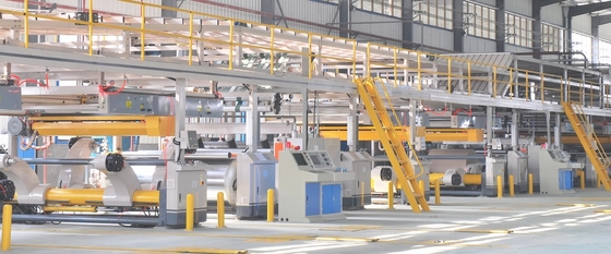 380V 50HZ Automatic Corrugated Cardboard Production Line 1 Year Warranty