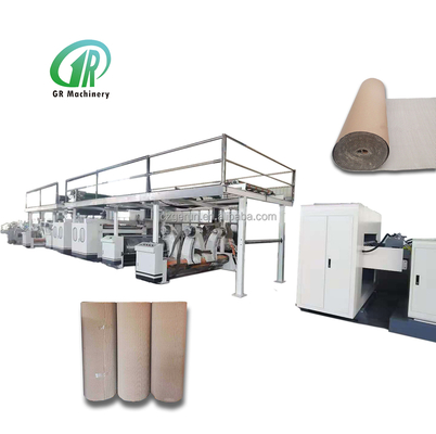 Plc Control Corrugated Cardboard Production Line 200m/Min Design Speed
