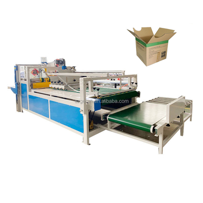 Heavy Electric Automatic Carton Gluing Machine Corrugated Box Metal