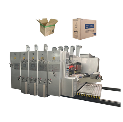 Corrugated Carton Flexo Printing Machine / High Speed Machinery