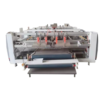 Semi Automatic Double Pieces Corrugated Box Folder Gluer 220v