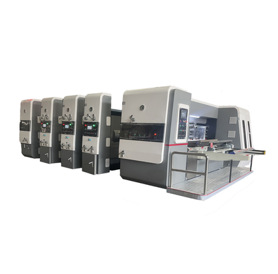 High Speed Automatic Printer Slotter Die Cutter Machine Plc