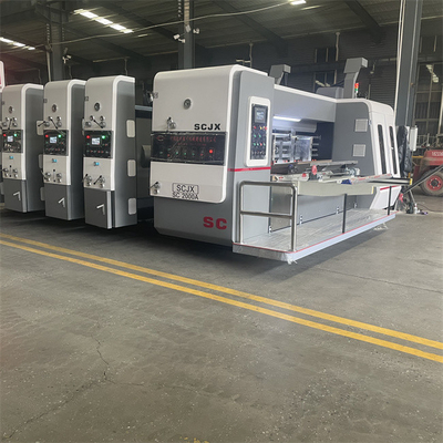 Corrugated Carton Box Flexo Printing Slotting Rotary Die Cutting Stacker Machine