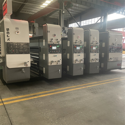 CE Corrugated Carton Flexo Printing Machine 7.2mm Printing Plate Thickness