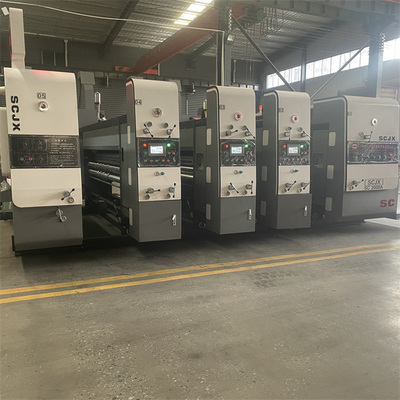 1-6 Colors Corrugated Flexo Printing Machine Chrome Plating Printing Speed 100-300m/Min