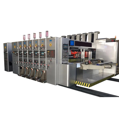 CE Corrugated Carton Flexo Printing Machine 7.2mm Printing Plate Thickness