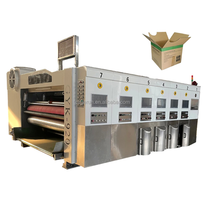 1-6 Colors Corrugated Flexo Printing Machine Chrome Plating Printing Speed 100-300m/Min
