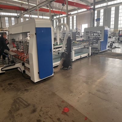 Fully Computer Control Automatic Double Scorer Corrugated Paperboard Folder Gluer PP Box
