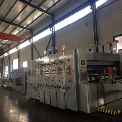 GYK High Speed Automatic Multiple Colors Flexo Ink  Printing Slotting Die Cutting Machine