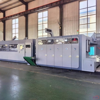 High Frequency Box Correction FFG Flexo Printing Folding Gluer Case Making Machine