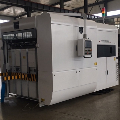 Heavy Duty 14.5~15.5T Corrugated Cardboard Die Cutting Machine With 980mm Cutting