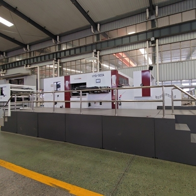 5000 Sheets Per Hour White/Gray PLC Control Corrugated Cardboard Die Cutting Machine