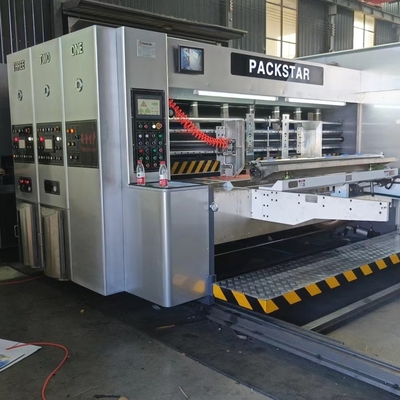 Semi Automatic 2 Color Paper Corrugated Box Making Machinery Plant
