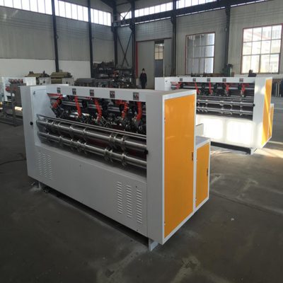 Automatic Leading Edge Feeder Thin Blade Slitting Scoring Machine 5  Knives 8 Scoring