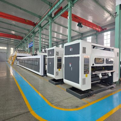 Corrugated Board Work Material Corrugated Cardboard Production Line Including 2 Pieces Proportioning Valve And Air Pressure 0.5—0.6Mpa Designed For Workflow