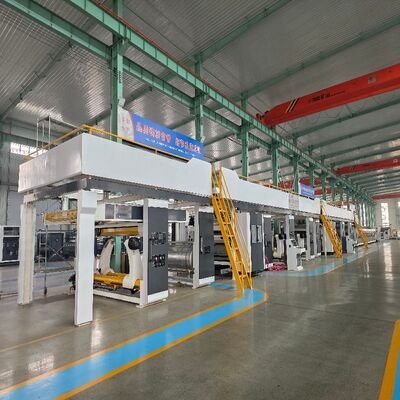 Corrugated Board Work Material Corrugated Cardboard Production Line Including 2 Pieces Proportioning Valve And Air Pressure 0.5—0.6Mpa Designed For Workflow