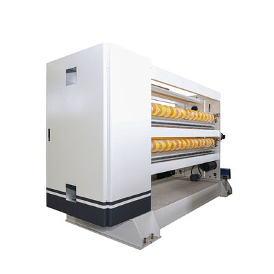 Precision  ±1mm Double NC Cutter Corrugated Cardboard Production Line Computer Control Helical Cross Cutter And PLC Control System