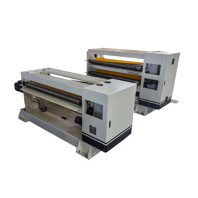 Main Drive Servo Motor 22 KW 3 Layer Corrugated Cardboard Production Line Actual Working Speed 150mmin Stable Output