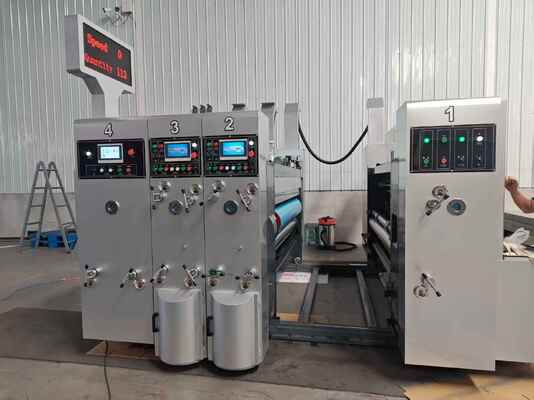 Automatic Flexo Printer Slotter with Integrated Drying System, Precise Tension Control and 100-130m/min Speed for Corrugated Carton Printing