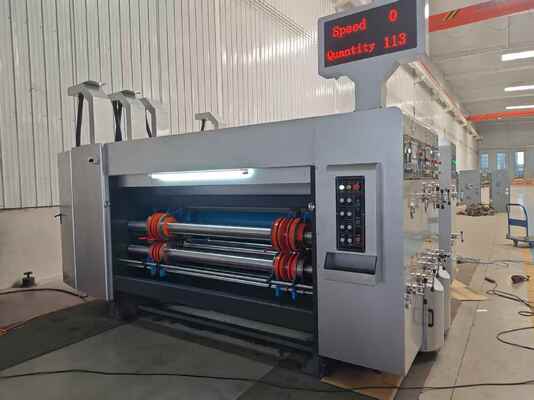 Automatic Flexo Printer Slotter with Integrated Drying System, Precise Tension Control and 100-130m/min Speed for Corrugated Carton Printing
